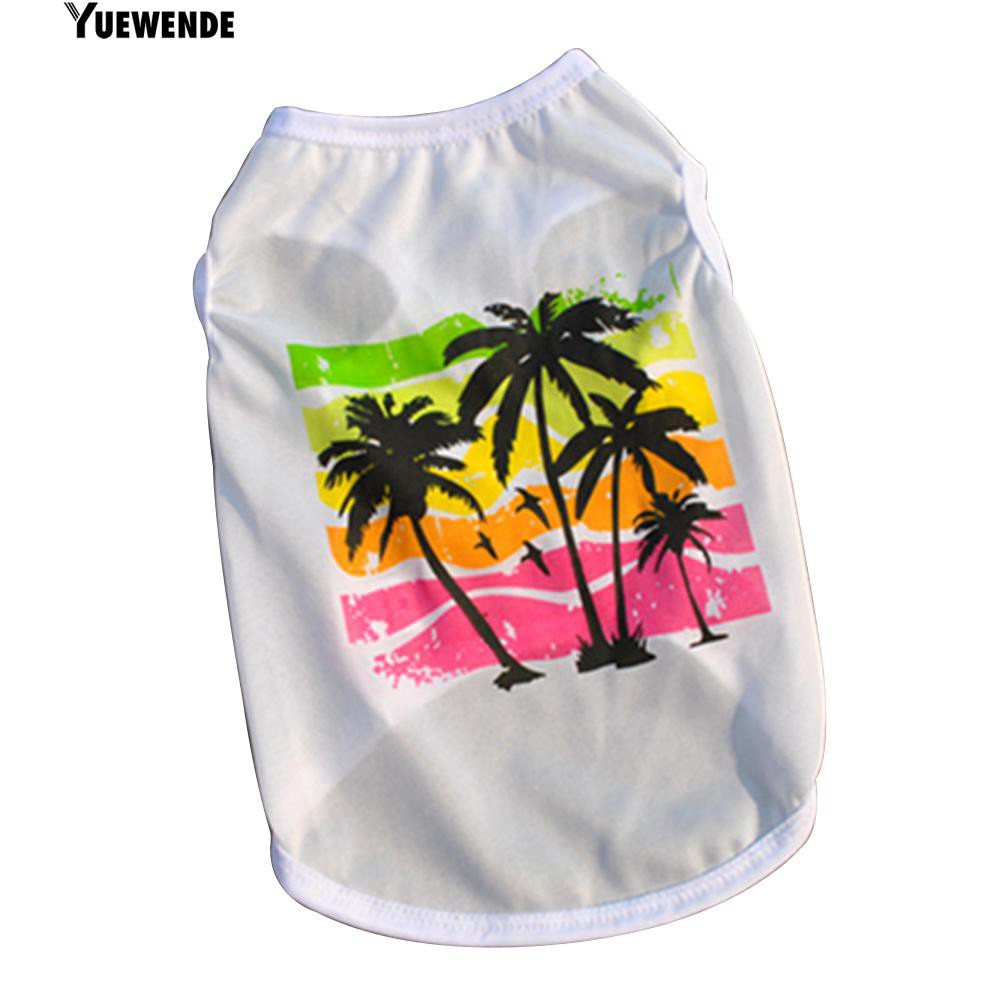 Áo thun cộc tay in hình cây dừa cho cún cưng