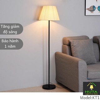 Đèn Cây Đứng Đẳng Cấp, Dùng Làm Đèn Sàn Trang Trí Phòng Khách, Đèn Phòng Ngủ, Bóng Led, Chao Vải, Mã D1 - HUTA