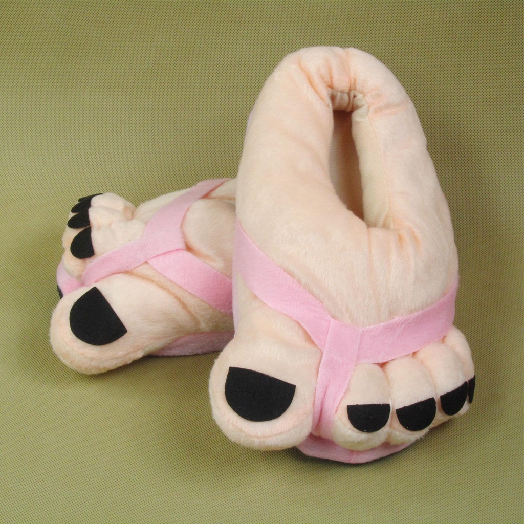 Dép cotton đi trong nhà hình bàn chân to mừng năm mới cho cặp đôi