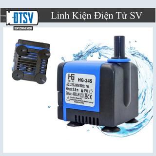 Bơm chìm mini HG-345 220V 7W bơm tiểu cảnh, bể cá, điều hòa nước- Linhkiendientusv.vn