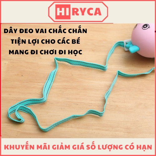 Bình uống nước cho bé, bình nước trẻ em đi học có ống hút cute dễ thương HI.RYCA BNTE01