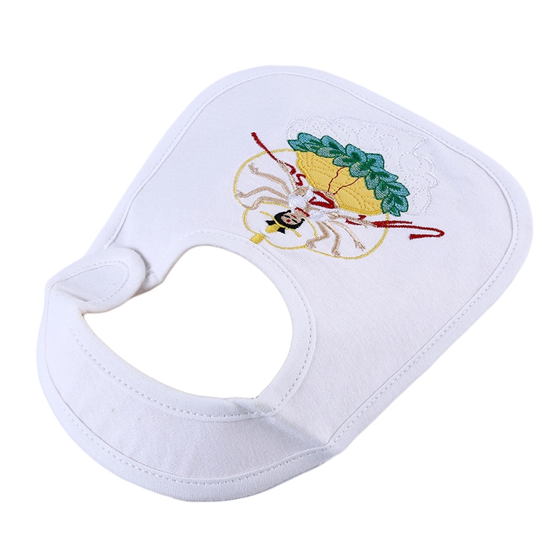 Yếm ăn cotton chống thấm nước họa tiết hoạt hình cho bé