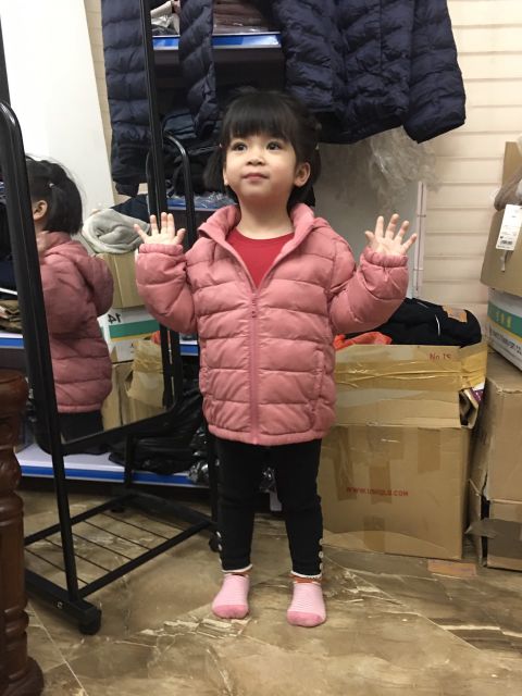 Áo phao cản gio mưa cho bé