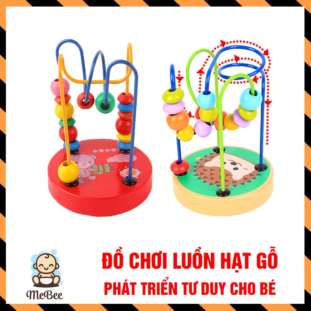 Đồ chơi Luồn hạt gỗ size nhỏ cho bé