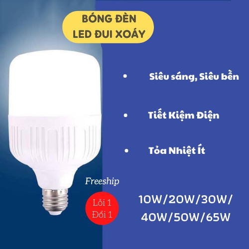 Bóng Đèn, Bóng Đèn Led Siêu Sáng, Đui Xoáy, Siêu Bền ,Tiết Kiệm Điện, ASAKI OFFICIAL