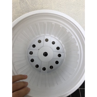 [ Set từ 10 cái] Chậu nhựa Trắng N23 (23x16cm)