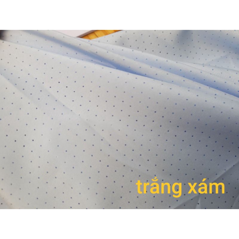 Vải lót có lỗ thoáng khí nhỏ các màu xinh dùng lót, may rèm đám cưới