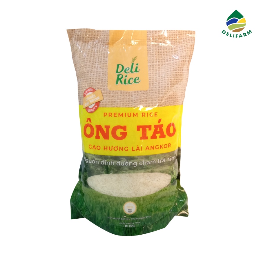 Gạo Hương Lài Angkor Ông Táo Delifarm 2kg