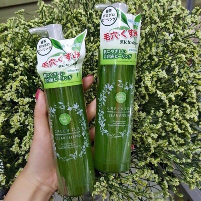 Tẩy da chết trà xanh SANTA MARCHE GREEN TEA CLEAR PEELING - made in Japan