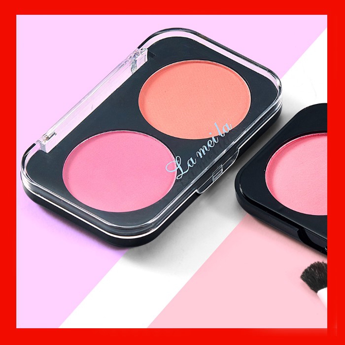 [FS TỪ 50K]Phấn má hồng hộp 2 ô màu Lameila MHL21 - Mua lẻ với giá sỉ
