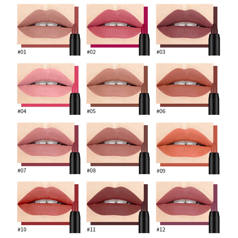 (Hàng Mới Về) Son Môi Dưỡng Ẩm Lâu Trôi Không Thấm Nước Thiết Kế Xoay 18 Màu Lựa Chọn | BigBuy360 - bigbuy360.vn