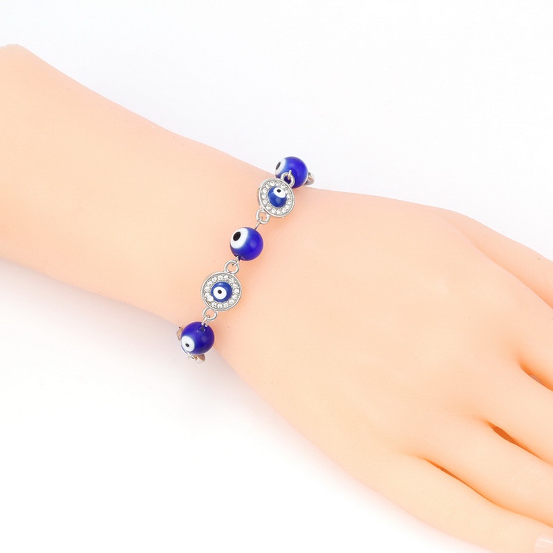 Vòng đeo tay RINHOO FRIENDSHIP chuỗi hạt đá mắt quỷ thời trang độc đáo