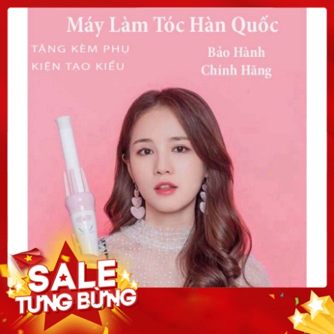 [FREE SHIP] [ BẢO HÀNH 12 THÁNG ] MÁY LÀM TÓC UỐN XOĂN XOAY TỰ ĐỘNG 360 VIVID & VOGUE HÀN QUỐC, TẶNG KÈM PHỤ KIỆN TẠO KI