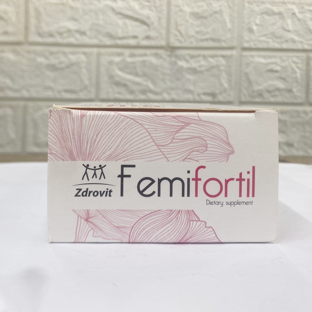 Viên uống Femifortil giúp bổ trứng, điều hòa kinh nguyệt, nội tiết tố nữ và tăng khả năng thụ thai - Hộp 60 viên