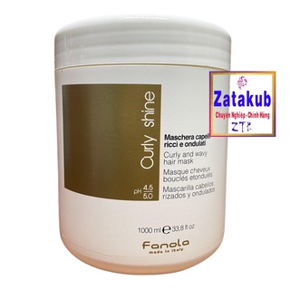 FANOLA Kem hấp tái tạo dành cho tóc uốn xoăn Fanola Curly Shine 1000ml