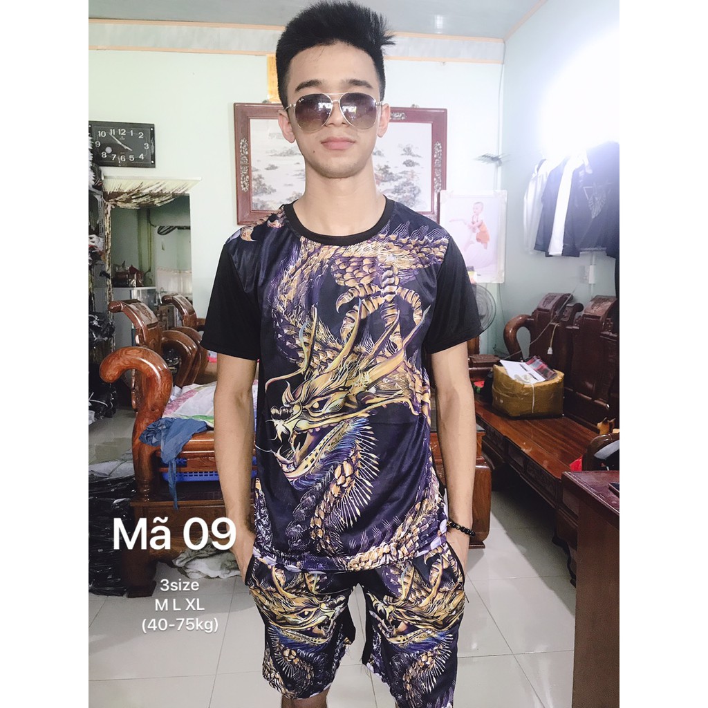BỘ Nam in 3d Cao cấp Mã 09 ( rồng tím ) | BigBuy360 - bigbuy360.vn