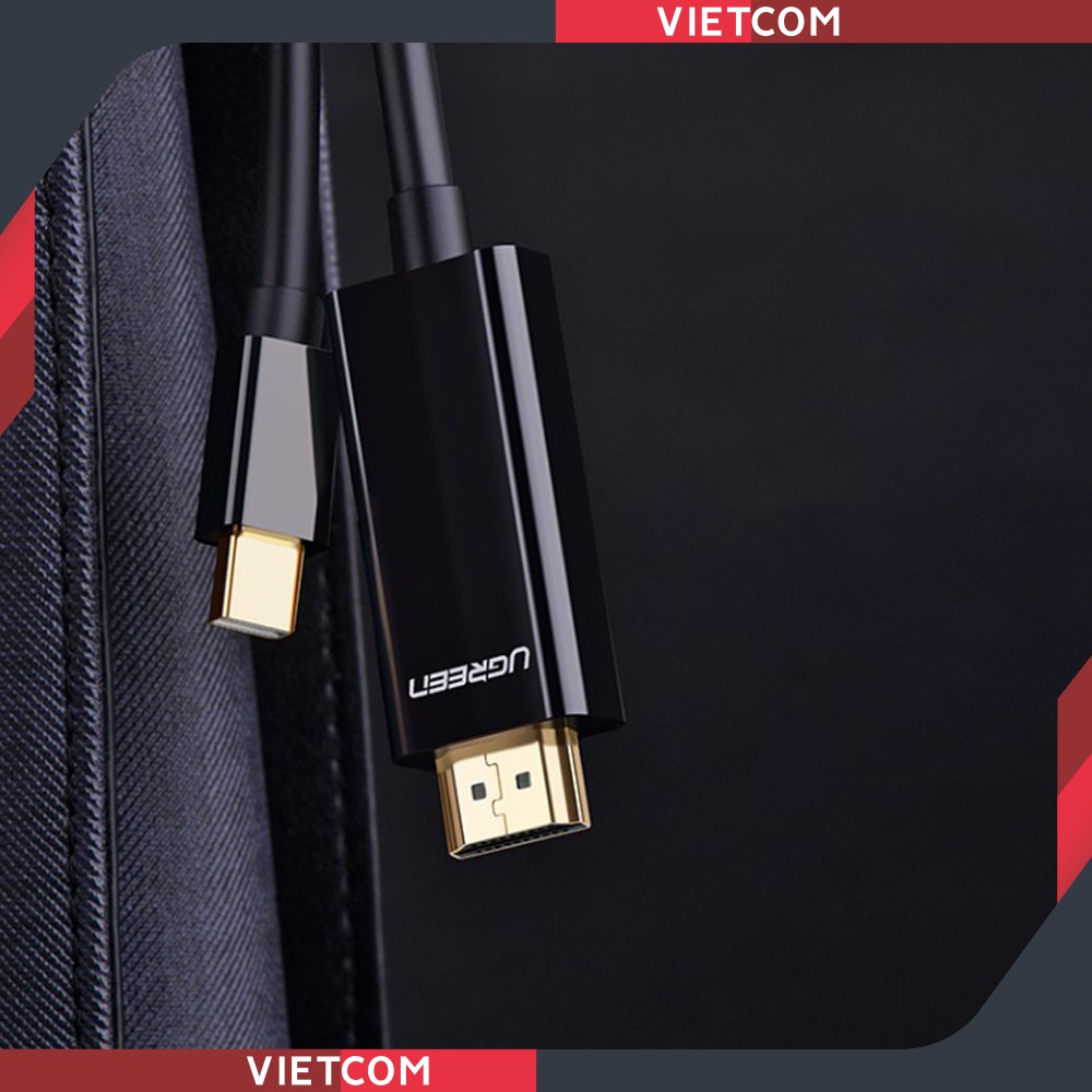 Cáp Mini DisplayPort To HDMI Dài 1.5M Chính Hãng Ugreen - Mã 10450 - Hỗ Trợ 1080P - Bảo hành 18 tháng