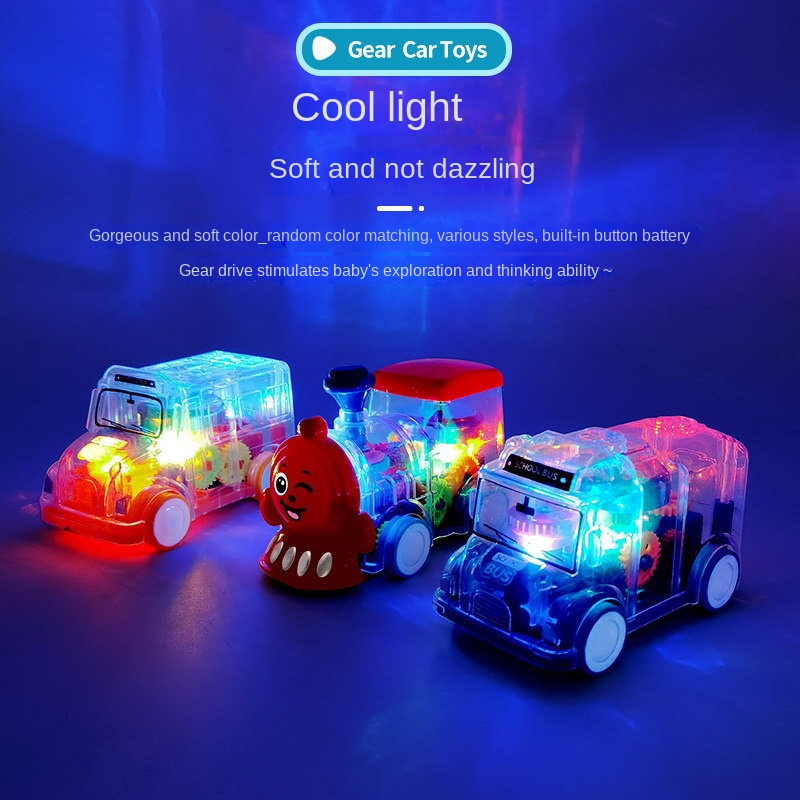 Xe Buýt Đồ Chơi MY00252 Trong Suốt Dạ Quang Thông Dụng Cho Trẻ Em