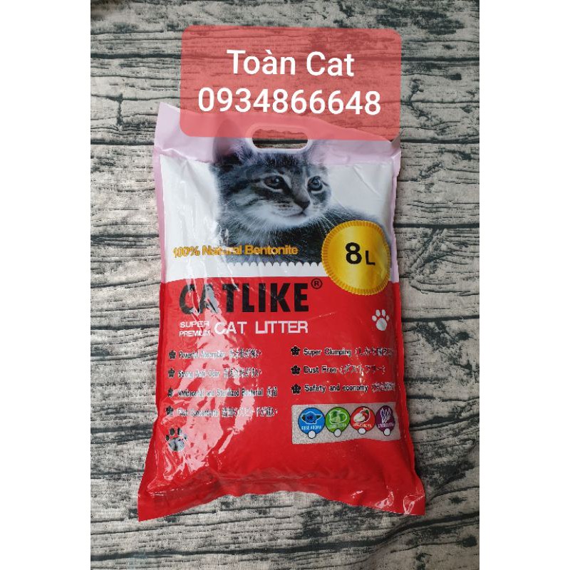 Cát vệ sinh cho mèo Cat Like 8l - Tải 6 túi