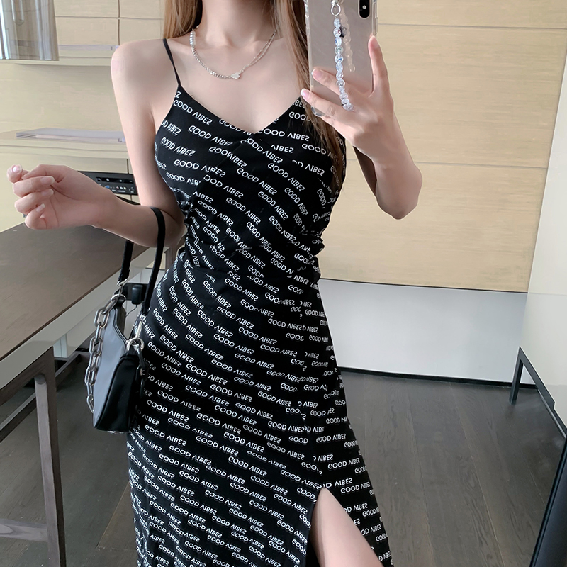 Đầm Maxi Nữ Không Tay In Chữ | BigBuy360 - bigbuy360.vn