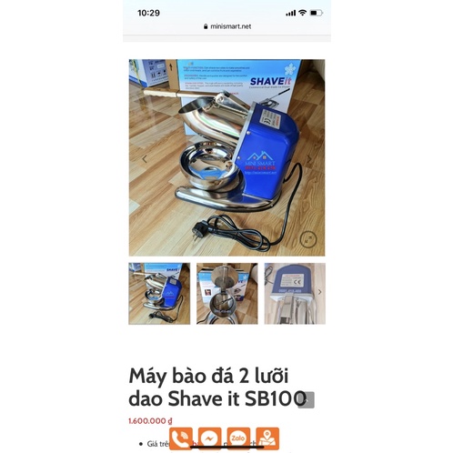 Máy Bào Đá Inox SB100 ( nhiều màu )