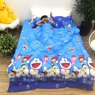Chăn ga đôremon chỉ 260k cả bộ