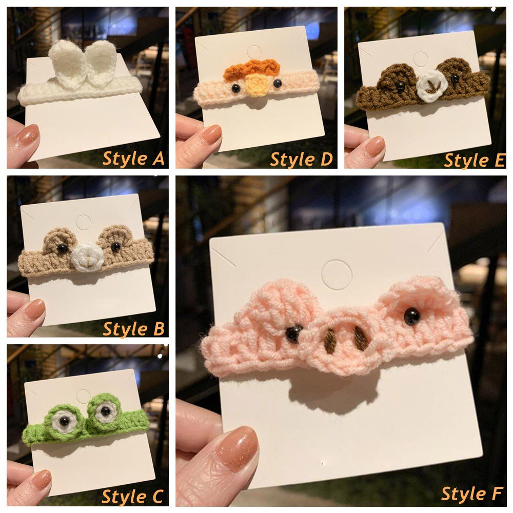 Vòng tay đan len hình chú thỏ/ ếch/ cà rốt đáng yêu sáng tạo cho bé