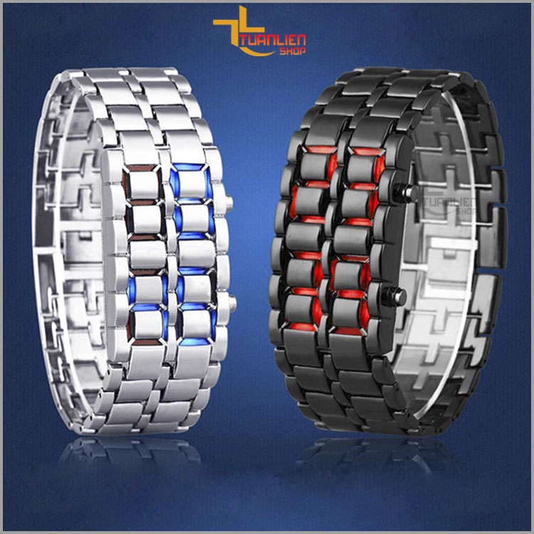 Đồng hồ điện tử màn hình led nam nữ dây thép kiểu dáng vòng tay sành điệu - TUANLIENSHOP