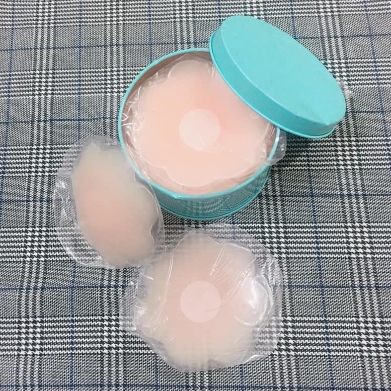 Hộp 10 Miếng Dán Nhũ Hoa Silicon, Miếng Dán Ngực, Hộp Dán Ti Tàng Hình