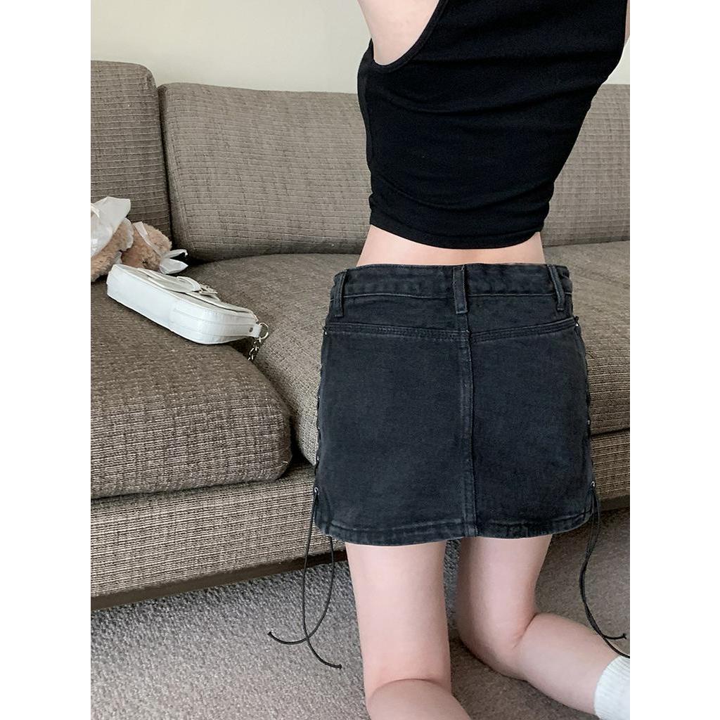 Váy Denim Dây Rút Mỏng Mùa Hè 62975