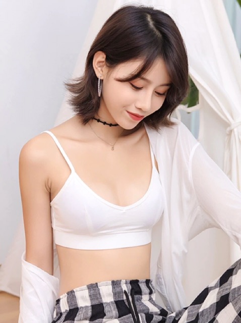 Áo Bralette Cotton Mịn Có Đệm Và Khe Tháo Mút B134