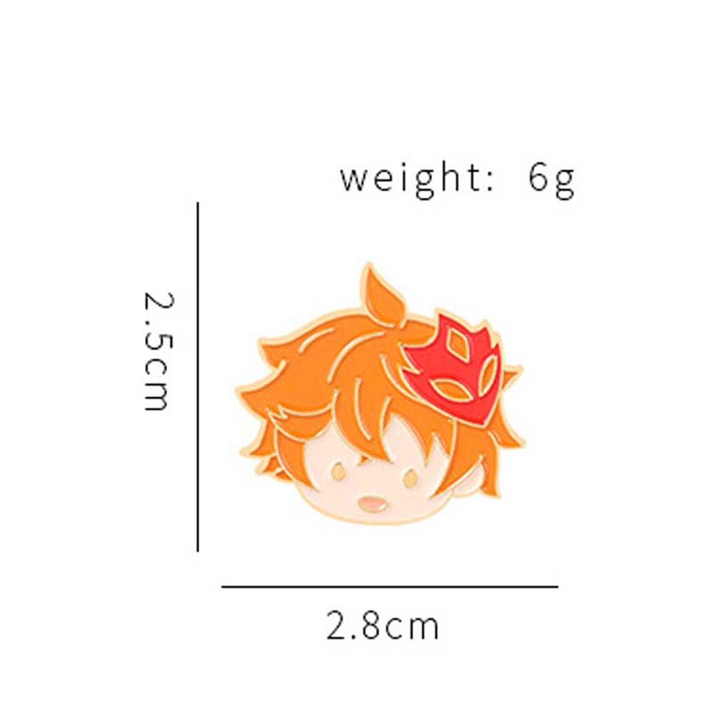 Ghim cài áo bằng kim loại họa tiết hoạt hình dễ thương bắt mắt