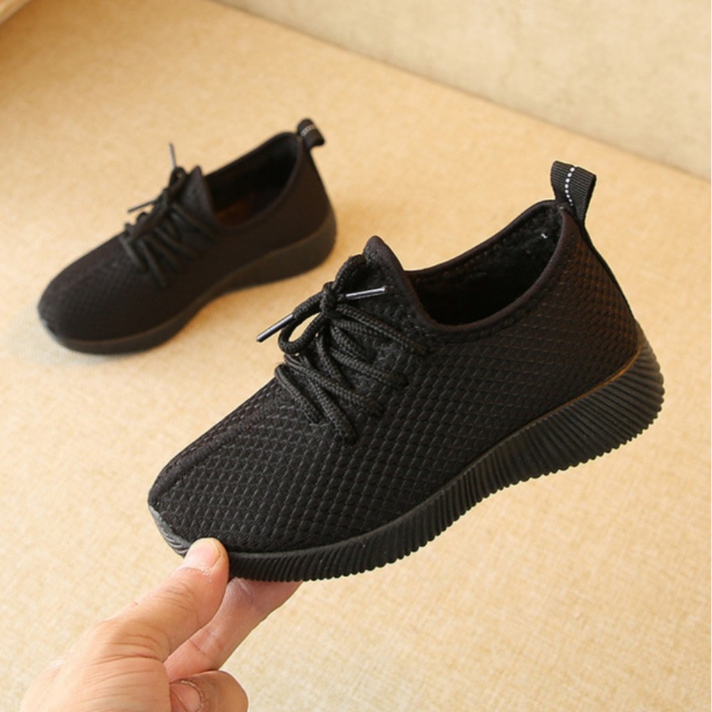 FREESHIP ĐƠN 50K_Giày Sneaker Cao Cấp Cho Bé Trai Bé Gái Màu Đỏ Đen Mã A10 size 26-35