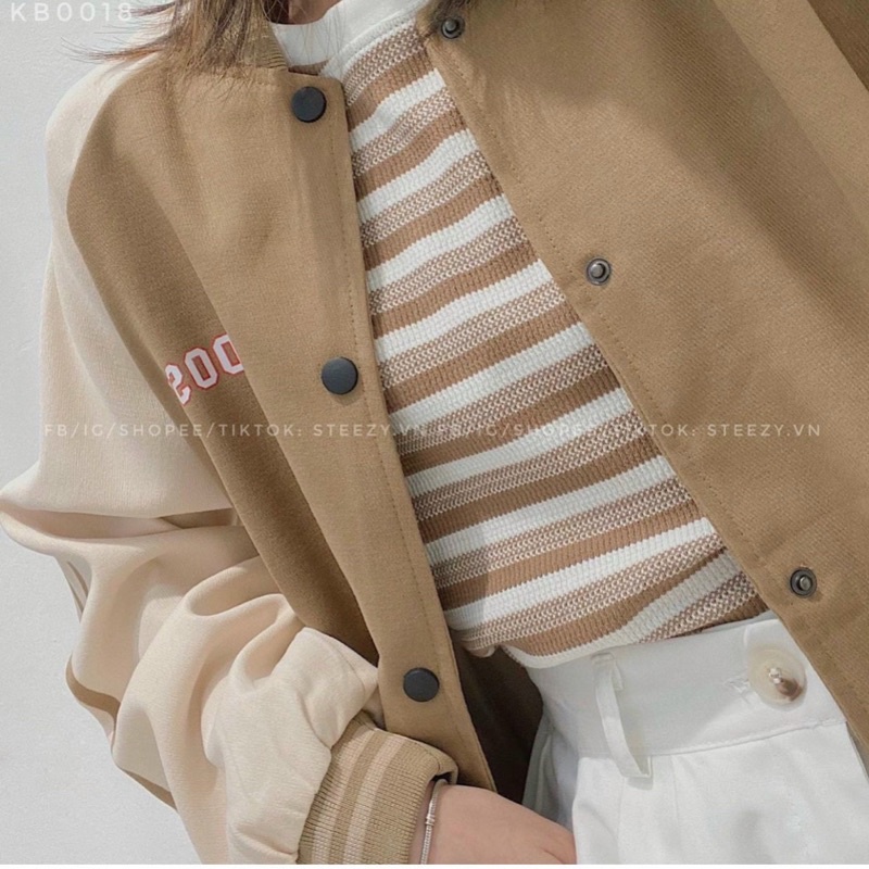 Áo khoác bomber Unisex form rộng 2 lớp chất da pha đẹp mềm mịn không xù lông M90-AN STORE