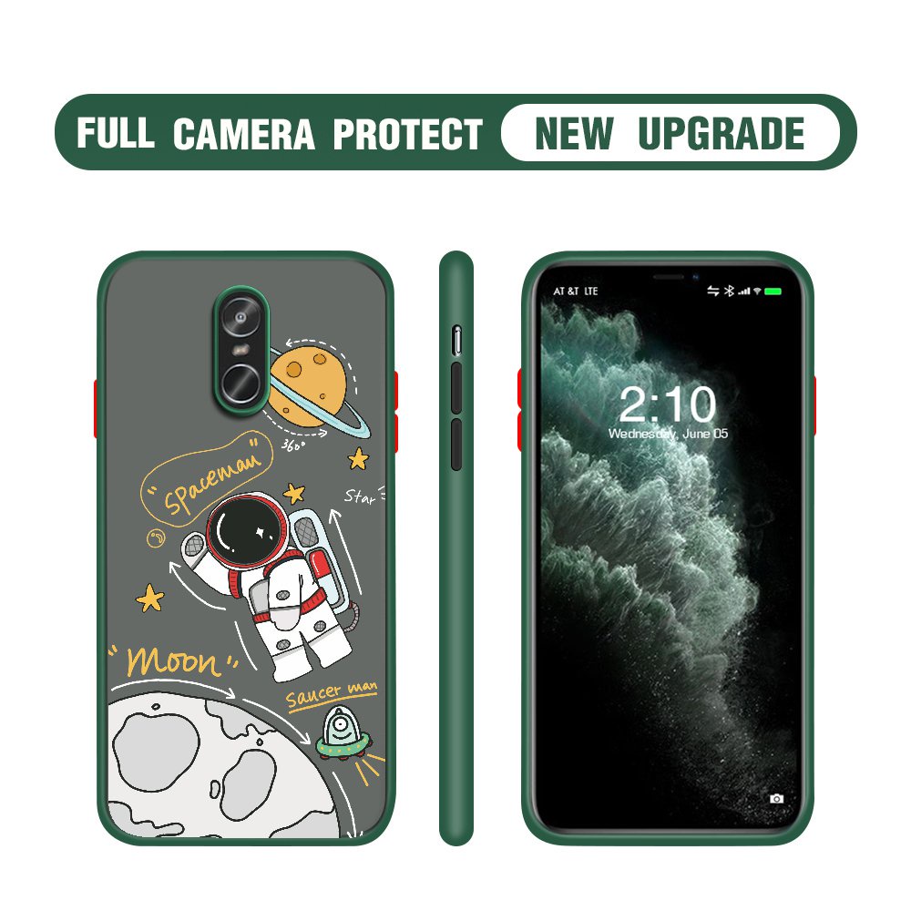 Ốp điện thoại chống sốc in hình phi hành gia dễ thương cho Xiaomi Redmi Note 4 5 7A 8A 9A 8 Plus