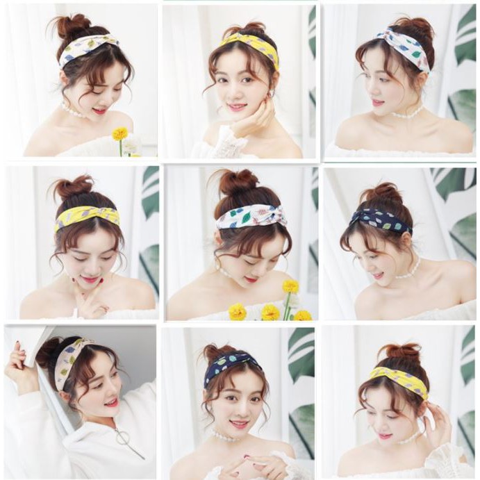 Phụ kiện tóc băng đô turban nữ phong cách vintage