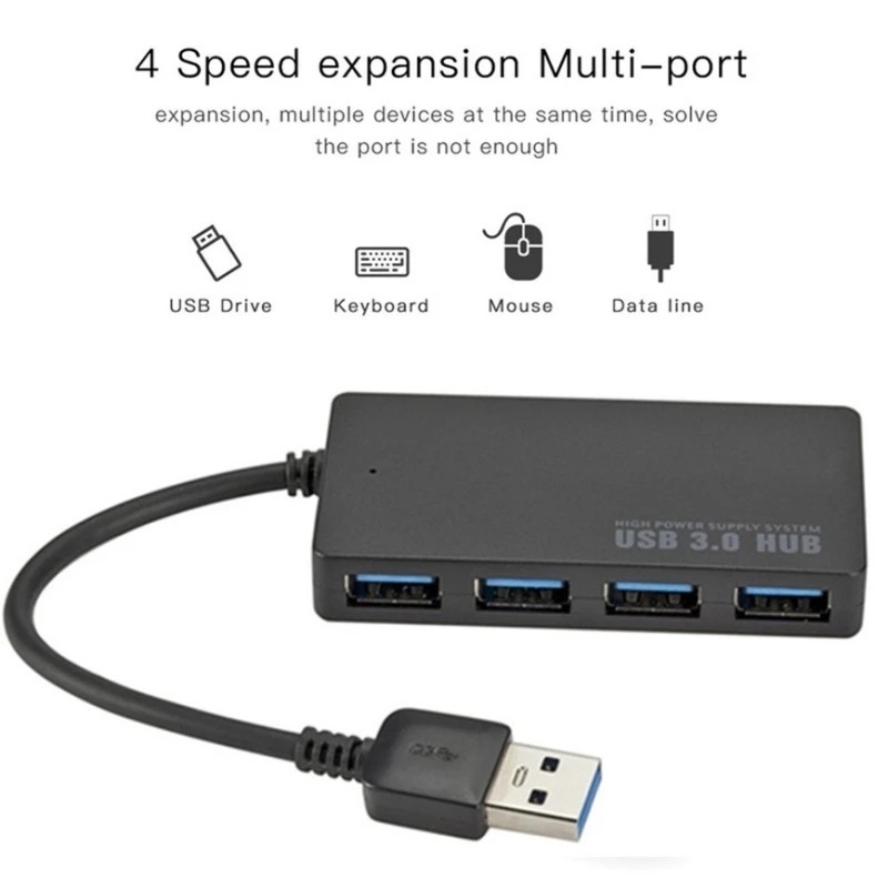 Bộ chia 4 cổng USB 3.0 5Gbps 5 Gbps 30CM DC5V cho máy tính