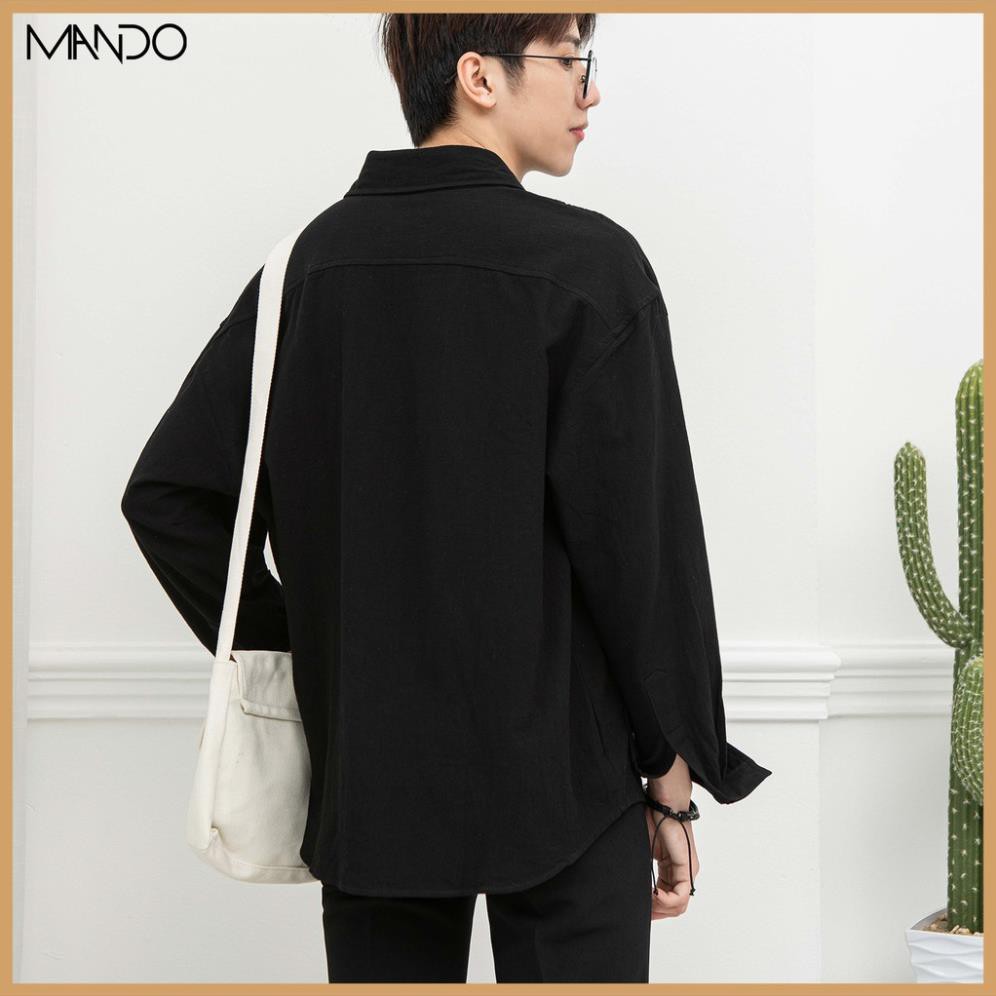 Áo Sơ Mi Nam Trắng Form Dáng Rộng Phối Cùng Quần Tây Thời Trang MAN DO SMD026 | BigBuy360 - bigbuy360.vn