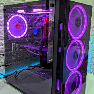 Thùng pc cao cấp i3 9100f + rx570 4gb