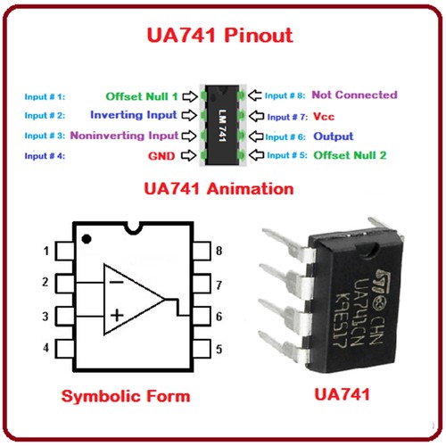 Anasa Ic Khuếch Đại Thuật Toán Op Amp uA741 Anasa