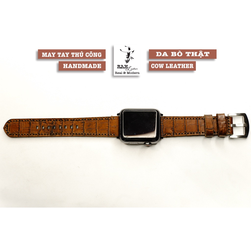 Dây Apple Watch , iWatch , iphone Watch da bò RAM Leather classic 1928