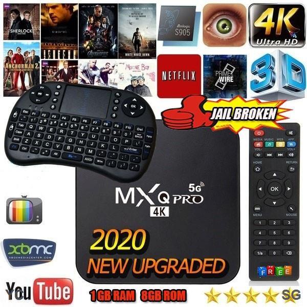 Đầu TV box MXQ Pro 4K Thông Minh 2.4Gw Wifi 4g + 64g w905l ChấT LượNg Cao Android 10.1 KèM Phụ KiệN