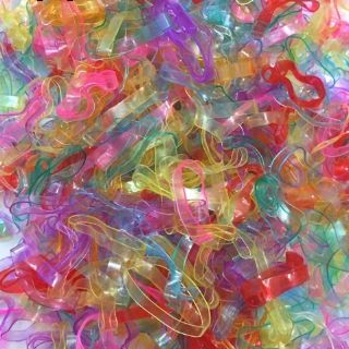 Túi Zip 100g thun cột tóc cở to (màu/sọc/trong/đen/màu mới)