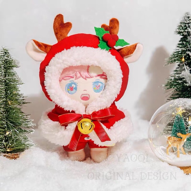 Outfit Giáng sinh cho doll 20cm