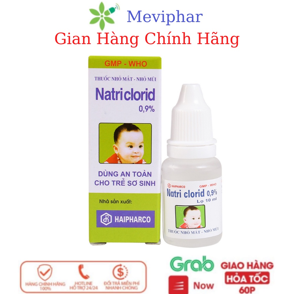 Nước Nhỏ Mắt  - Natriclorid. 10ml Combo 10 lọ - HP