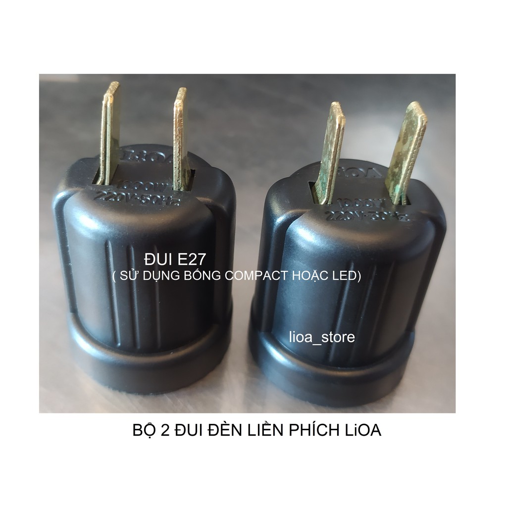 BỘ 2 ĐUI ĐỀN LIÈN PHÍCH E27 LiOA.