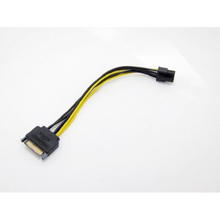 Cáp chuyển đổi nguồn sata 15pin male sang ide 6pin male