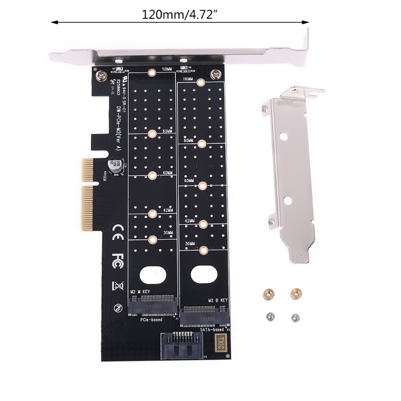 Card Mở Rộng Pcie To M2 M.2 Dual Nvme Ssd Ngff M Key B Key Sata Riser | WebRaoVat - webraovat.net.vn