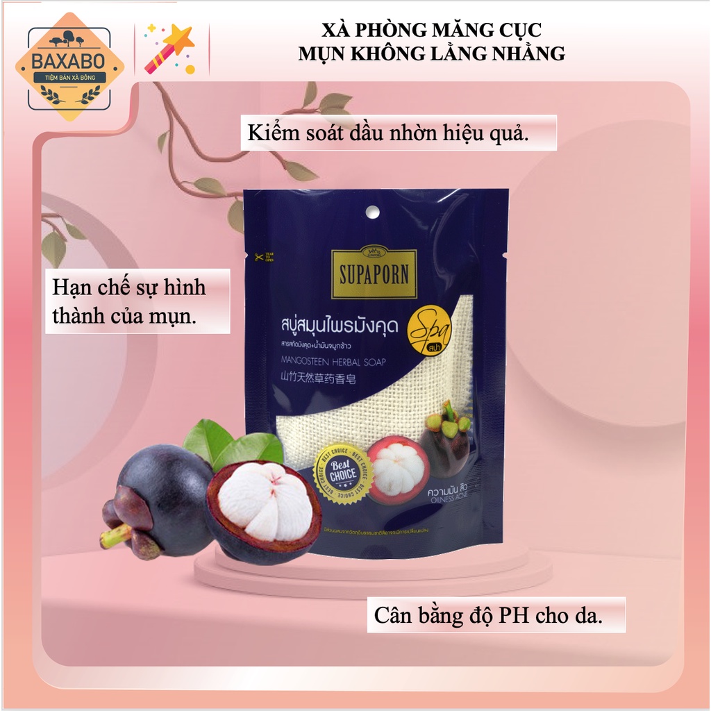 XÀ PHÒNG MĂNG CỤC THẢO DƯỢC SUPAPORN NỘI ĐỊA THÁI LAN - XÀ PHÒNG KIỂM SOÁT NHỜN HIỆU QUẢ SUPAPORN THÁI LAN - HÀNG CHÍNH
