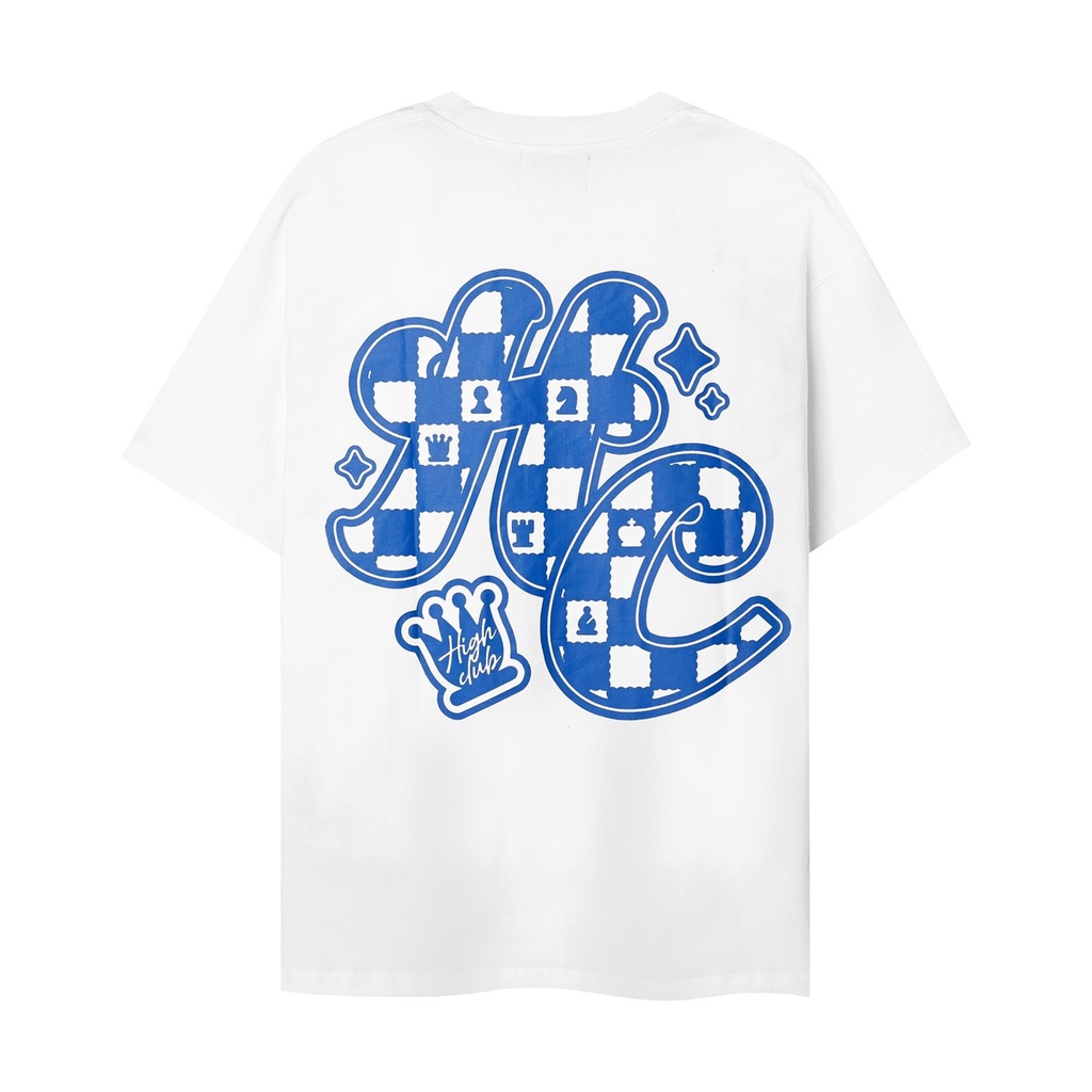 Áo Thun CHESS Tay Lỡ Unisex Nam/Nữ Đen/Trắng Cổ Tròn - HIGHCLUB Brand Chính Hãng